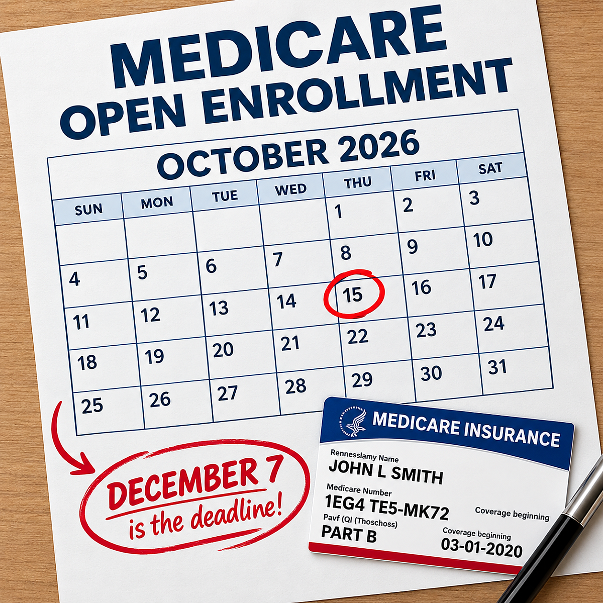 open enrollment calendar